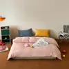 Juego de Cuatro Piezas de Terciopelo de Alto Gramaje, Ropa de Cama de Vellón de Coral, Juego de Tres Piezas de Franela Cálida con Forro de Vellón, Vellón de Leche