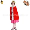 Juego de Rol para Niños Rey Guapo Capa Roja de Rey Accesorios para Actuaciones Escénicas Infantiles