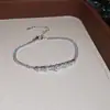 Transmisión en vivo exclusivo juego de tres piezas aretes pulsera collar de perlas naturales cadena de diamantes cadena para la clavícula ajustable estilo Zhao Lusi