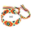 Popular en Europa y América: Pulseras Tejidas Arcoíris Hechas a Mano en Estilo Étnico Nepalí, Venta al por Mayor de Joyería