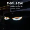Luz LED Decorativa para Coche Camión Luz de Ojo de Diablo Luz Ambiental de Ojo de Diablo Luz de Pantalla de Expresión Genial para Coche