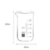 Vaso de Vidrio Espesado Resistente a Altas Temperaturas Vidrio de Borosilicato 5ml-5000ml Vaso Equipo de Enseñanza de Laboratorio Escolar