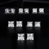 Pendientes Cuadrados de Moda Europea y Americana Súper Brillantes de Circonita, Acero Inoxidable 316 Incrustados de Diamantes, Pendientes de Lujo Ligero de Venta Caliente Transfronteriza