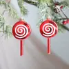 Nuevos Productos Transfronterizos: Bastones de Caramelo Navideños, Caramelo Decorativo Pintado Galvanizado, Adornos para Árbol de Navidad
