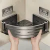 Estante para Baño sin Taladro Lavabo de Inodoro Tocador Esquina de Pared Almacenamiento Ducha Baño Montaje en Pared