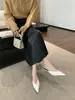 Sandalias de Moda para Mujer Estilo Nuevo Otoño 2026 Punta Fina Tacón Delgado Cerradas