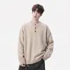 Suéter de cuello alto Henry transfronterizo nuevo estilo 26 invierno para hombre estilo coreano casual jersey de punto suéter de punto para hombre top de capa base