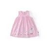 Venta de Liquidación, Sin Reposición: Vestido Chaleco Floral para Niña, Vestido de Princesa a Cuadros sin Mangas para Niña Pequeña, Estilo Delgado y Dulce