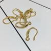 Aretes de Gancho para Oreja Chapados en Oro de 14K Accesorios para Aretes Materiales para Hacer Aretes Hechos a Mano DIY Forma Geométrica Grande Exquisito