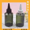 Botella con tapa de punta oblicua para hombro 100 ml botella de pegamento botella exprimible para medicina líquida botella de 100 ml con boca puntiaguda botella para champú botella para emulsión