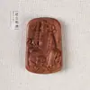 Accesorios de Madera de Azufaifo Golpeada por el Rayo, Colgante de Bodhisattva Weituo, Colgante de los Cinco Dioses de la Riqueza, Colgante de Zhong Kui, Manualidades Talladas DIY, Accesorios para Colgantes de Collar