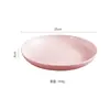 Prato de jantar popular de estilo nórdico transfronteiriço de trigo 20cm prato redondo para bolinho prato doméstico caixa de presente pode imprimir logotipo