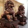 Leão Grande de Cobre Fundido Leão Huifeng Leão do Palácio Imperial de Pequim leão voador leão escalador escultura de animal leão de cobre no portão do banco