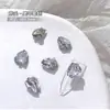 Produto Acabado de Nail Art Mini Pequeno com Strass, Quadrados Grossos, Corações Irregulares e Strass Brancos Super Brilhantes Decorações para Unhas