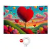 Ambiente Romántico Transfronterizo Parejas Decoración Fotográfica para Fiestas de Alto Nivel Día de San Valentín Bandera de Garaje Banner Tela de Fondo