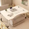 Mesa Pequena Dobrável para Cama Quarto Sentar Mesa Dobrável para Estudo em Casa Mesa Simples para Computador Dormitório Estudantil