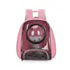 Bolsa transparente estampada para gato bolsa para perro mochila bolsa escolar conveniente transpirable cápsula espacial transparente mochila para mascotas