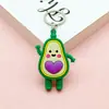5599 # Expresión Verdura Aguacate Muñeco de Dibujos Animados Llavero Creativo Maíz Calabaza Rábano Colgante para Bolsa