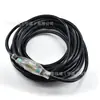Suministro de Cable de Alimentación con Enchufe Transparente Estándar Americano Enchufe de Cola Transparente de Tres Conductores Base Hembra Estándar Americano