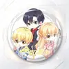 Maestría de tiempo completo: Insignia de Hojalata Doble Destello, Insignia Creativa de Doble Destello para Fans de Anime, Insignias Escolares Personalizadas al por Mayor