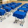 Capas de Mesa para Alunos do Ensino Fundamental e Médio 2026, Capas de Mesa à Prova d'Água para Sala de Aula, Capas de Pano Azul-Verde para Estudo em Mesa Escolar
