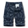 Pantalones Cortos de Grulla con Múltiples Bolsillos para Hombre Verano Montaña Camping Pantalones de Playa con Alfabeto Pantalones Casuales Pantalones Cortos para Hombre Versátiles