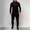 Amazon Novo 2023 Masculino Plus Size Esportes ao Ar Livre Casual Suéter Cardigã Cor Sólida Conjunto de Tops