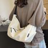 Bolso Casual de Lona de Gran Capacidad para Mujer 2026 Nuevo Estilo Simple Ligero Bolso Cruzado de Moda para Viajar Bolso de Hombro