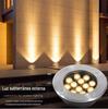 Ao ar livre à prova d'água embutido luz enterrada quadrado alto brilho holofote aço inoxidável led lâmpada subterrânea