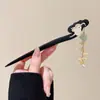 Grampo de Cabelo para Mulheres, Novo Estilo Chinês Estilo Antigo Dinastia Han Grampo de Cabelo com Borla, Grampo de Cabelo de Alta Qualidade na Nuca, Adorno de Cabeça para Saia Facial de Cavalo