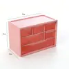 Organizador de escritorio estilo cajonera de nueve compartimentos, apilable, transparente, para clasificar y organizar papelería, joyería, cosméticos y artículos pequeños