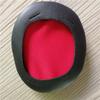 Fabricante de Cubierta para Auriculares Negro Ovalada de Cuero Orejeras Suaves de Cuero de Grano Orejeras Tamaño Personalizable
