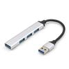 Hub USB Negro Hub USB 3.0 Adaptador Divisor para Computadora Estación de Acoplamiento Tipo C Transmisión Multi-Interfaz