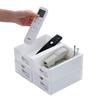 Caja de almacenamiento apilable de escritorio, organizador de libros y aperitivos para sala de estar, tipo cajón, para cosméticos y varios, estante de almacenamiento combinado.