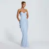 Moda Femenina Nueva de Amazon 2026 Elegante Vestido sin Tirantes que Ceñe la Cintura Ajustado con Tirantes Sexys y Espalda Abierta