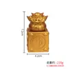 Ornamento de Selo de Jade Giratório, Bolsa da Sorte Banhada a Ouro, Símbolo de Riqueza, Decoração para Mesa de Escritório para Atrair Riqueza, Atacado