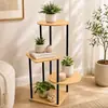 Suporte de Flores de Ferro Artístico Nórdico de Quatro Camadas Mais Vendido Transfronteiriço, Suporte de Plantas Verdes Pintado para Interior, Suporte de Plantas Suculentas com Alta Capacidade de Carga, à Prova de Ferrugem