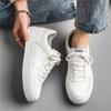 Zapatillas para Hombre Primavera 2026 Nuevas Deportivas Casuales Transpirables Malla Calzado Juvenil Moderno Versátil Color Sólido Blancas Zapatos de Hombre