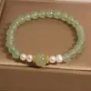 Pulseira Versátil de Personalidade Estilo Chinês Novo Pulseira de Pérola Imitação He Tianyu Pulseira de Presente de Feriado Joias para Atacado