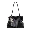 Bolsa de mano de gran capacidad para mujer, nueva colección otoño 2026, bolso de hombro casual, versátil para ir al trabajo, moderno y retro, bolso de axila