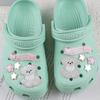 Lindo babero de toalla para babas zapatos de cachorro flor destello estrellas de dopamina manzana zapatos con agujero DIY decoración de parte superior de flor