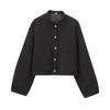 Comercio Exterior Otoño 2024 Nueva Moda Femenina Casual Versátil Cuello Alto Un Botón Bolsillo Grande Chaqueta Piloto Abrigo