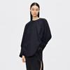 Jn*Por2026 Primavera Nova Roupa Feminina Gola Redonda Suéter Manga Longa Solto e Confortável Top de Algodão Camisa Casual Feminina