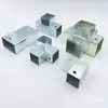 Conector para Coluna Retangular Tubo Retangular Sem Solda Reto Três Vias Tipo T Tubo Longo Guarda-Corpo Aço Galvanizado Peça de Fixação