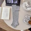 Meias-calça de Cobertura para Pés Estilo Ballet Cinza para Mulheres Primavera/Verão Malha Fina Aquecedores de Pernas Franzidos Inspirados em Miu Coberturas de Pernas Básicas Versáteis