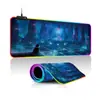 Regalo Creativo para Novio Alfombrilla de Ratón E-Sports Luminosa Colorida RGB con Luz Fresca Alfombrilla de Mesa para Juegos E-Sports