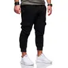 Pantalones Deportivos Casuales de Moda para Hombre con Cordón Elástico y Múltiples Bolsillos