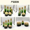 Directamente del Fabricante, en Stock: Frascos de Crema de 30G-200Ml con Tapas de Madera, Botellas de Vidrio para Loción, Juego Completo de Materiales de Empaque
