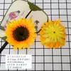 Nuevos Capullos de Flores Artificiales en Varios Estilos, Pegatinas de Pared para el Hogar, Decoraciones para Ventanas, Adornos Pequeños, Cabezas de Flores de Girasol Latino