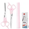 Set de tijeras para cortar pelo de bebé para niños tijeras de flequillo con dientes tijeras planas peine herramientas de aseo para mascotas set de tijeras de peluquería
